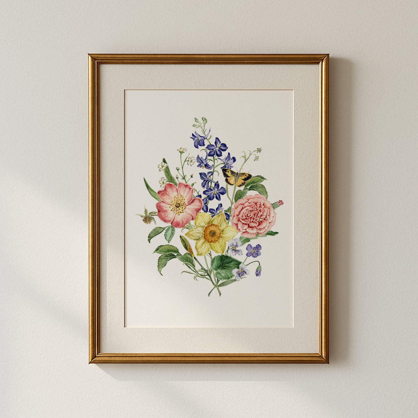 Custom Birth Flowers Print - Family